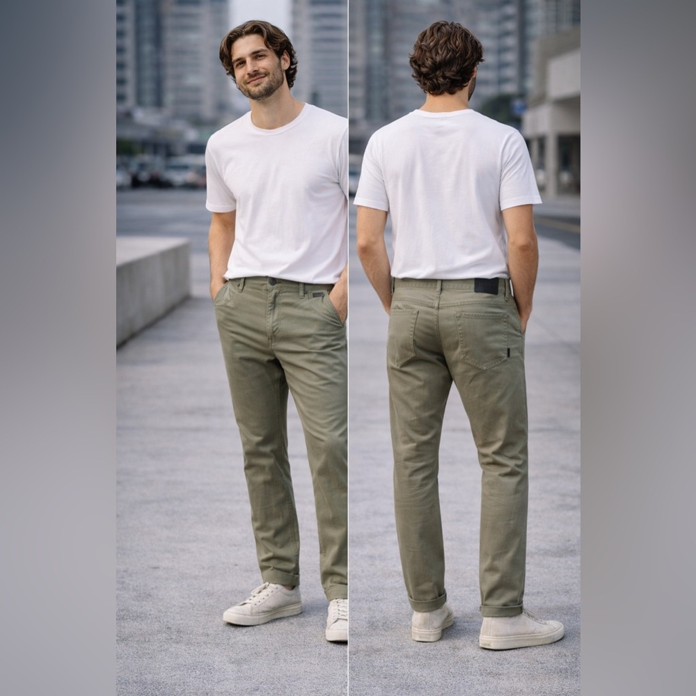 Boss Men's Sage Green Jeans. B50